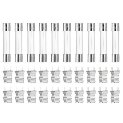 Glasröhrensicherungen 6x30mm 1A 250V Schnelle Glasröhrensicherung (10 Stück)