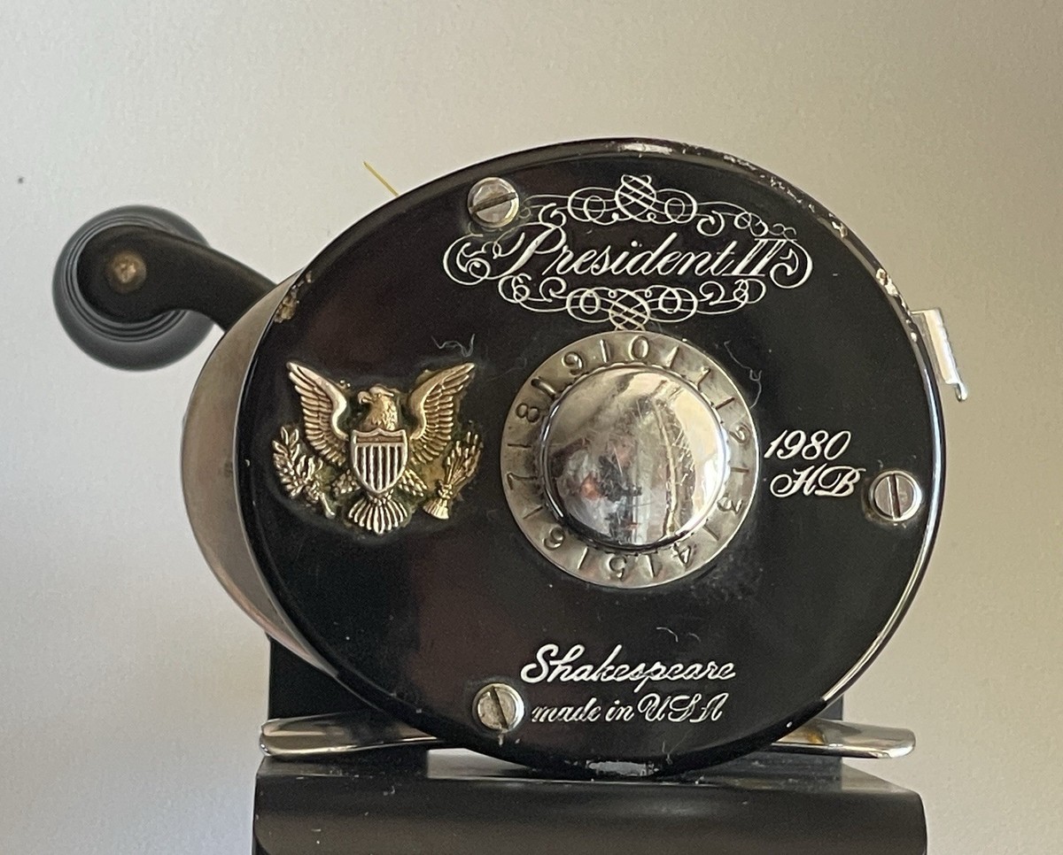 Shakespeare President II 1980 HB Vintage Casting Fishing Reel Made