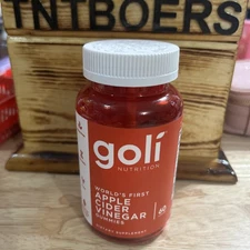 Goli Nutrition World's First Apple Cider Vinegar Gummies 60 Count 5/2026 Exp