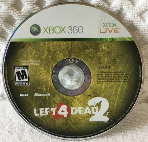 Left 4 Dead 2 (Microsoft XBOX 360, 2009) Game Disc Only