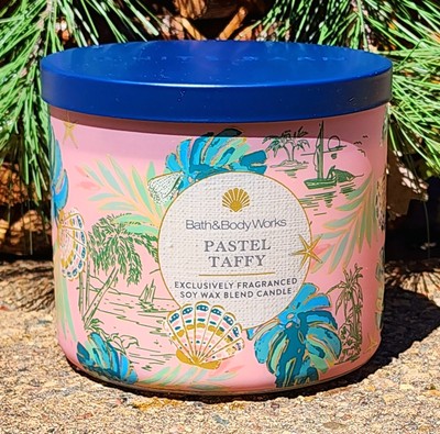 2025  SUMMER~  PASTEL TAFFY~3 WICK CANDLE Bath Body Works~SHIP FREE!