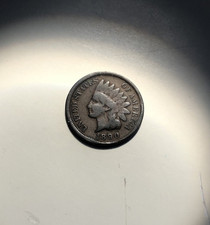 1890 USA Indian Head One Cent Coin