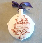 GAR Grand Army of the Republic Rebus Souvenir Porcelain Canteen Flask