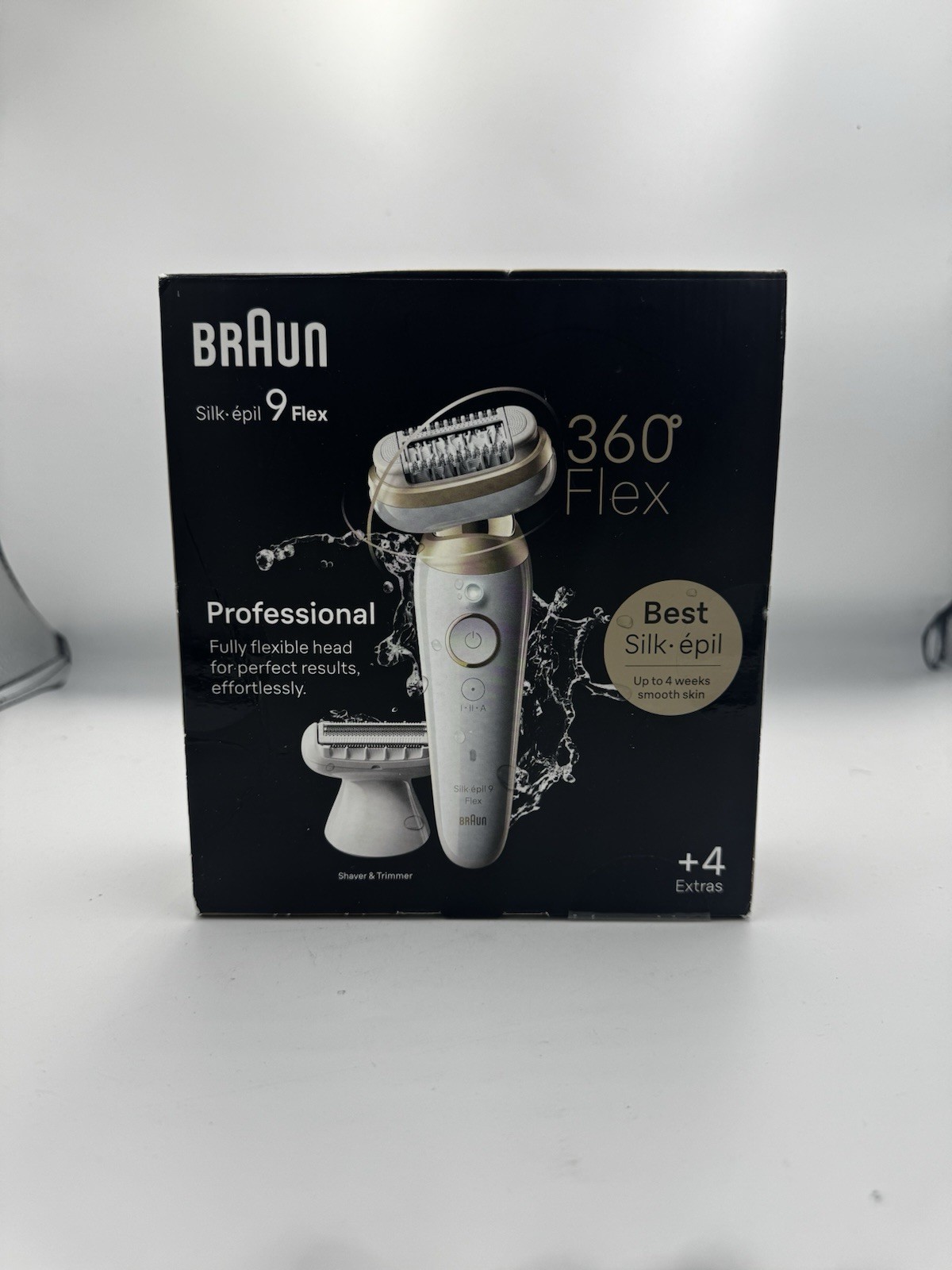 Braun Silk-épil 9 Flex 9-041 3D Epilator Wet & Dry White Gold Fast Dispatch