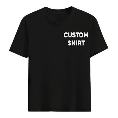 Custom Adult T-Shirt - Front & Back Print with Your Image - Personalized Design