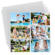 20 Pack 4x6" Photo Album Refill Pages, 12x12, 240 Pockets, Double-Sided, Clear,