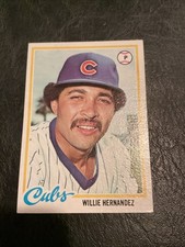 1978 TOPPS WILLIE HERNANDEZ #99 RC ROOKIE CUBS BASEBALL CARD CY EX SET BREAK. rookie card picture