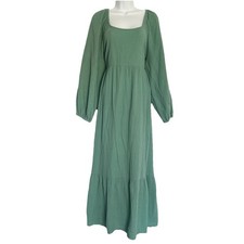 Universal Thread Prairie Milkmaid Maxi Dress XLarge Peasant Boho Tiered Cottage