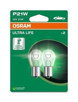 Duopack Osram P21W AUX Ultra Life Blister 12V 21W Ba15S 460 Lm Model 2024