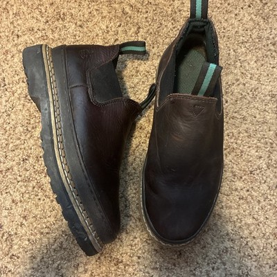 Georgia Boot Women s Size 8.5 W Brown Giant Romeo Slip On Work Leather GR362