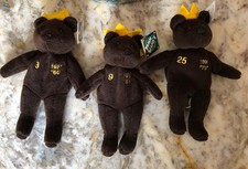 Salvino  s Bamm Beano's - Lot of 3 MLB Beanie Bears Ruth Maris McGwire W/ Tags