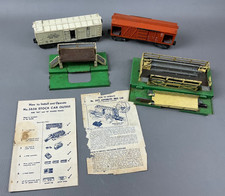 Postwar Lionel 3656 Cattle Car  Corral, 3472 Milk Car  Platform w Instructions