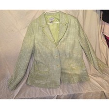 Y2K Tweed Blazer Pastel Preppy Vintage Jaclyn Smith Women's 18 Metallic Thread