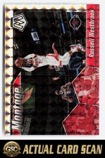 2019-20 Panini Mosaic Russell Westbrook #4 Montage Fast Break Silver
