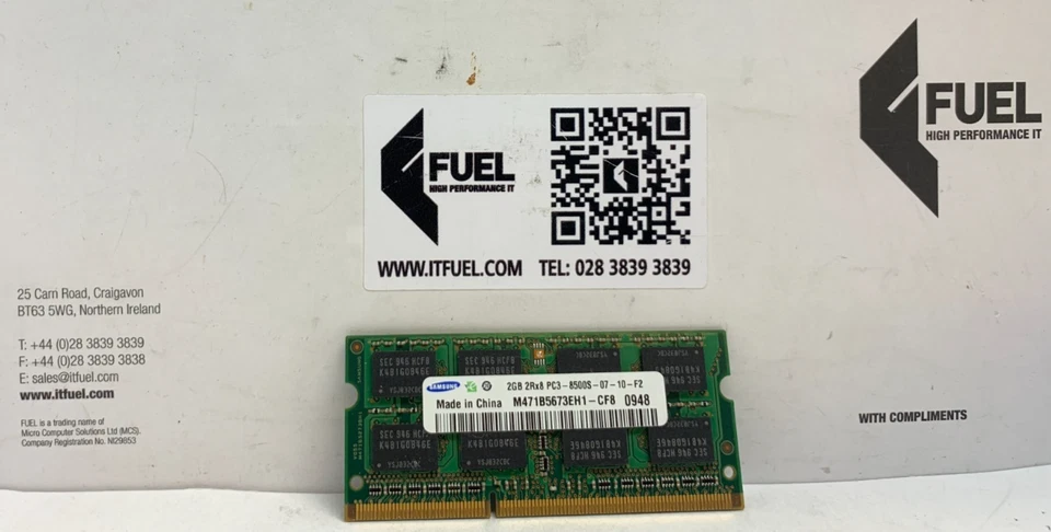 Samsung 2GB DDR3 SD Ram memory module PC3-8500 - M471B5673EH1-CF8 - Image 2 of 3