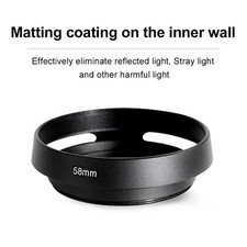 40.5mm Metal Tilted Vented Lens Hood for Cameras with 40.5mm Thread - UK SELLER