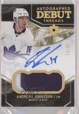2018-19 Ultimate Collection Debut Threads 62/99 Andreas Johnsson Patch Auto a2v