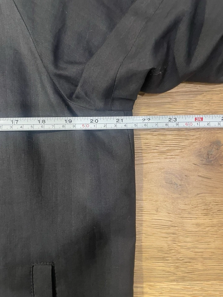 Marc Jacobs Collection Mens Spring 2015 Black Linen Baracuta Harrington Jacket - Image 4 of 4