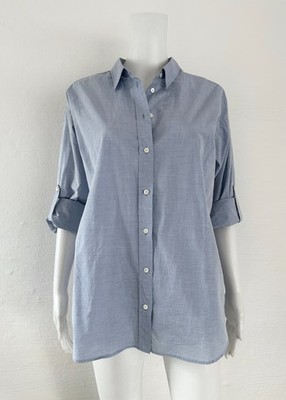 Closed Designer Bluse Hemd Hellblau Gr:38 (L) Neu