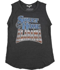 Junk Food Womens Sweet Home Alabama Tank Top, Grey, X-Small