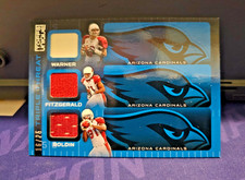 2009 Topps Unique Triple Threat Game Worn Relics 16/25 Warner Bolden Fitzgerald