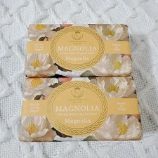 2X SAPONIFICIO VARESINO ITALIANO Scented Soap Bar MAGNOLIA Made In Italy 10.5 Oz