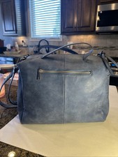 Blue Double Strap Double Handle Quality Handb...