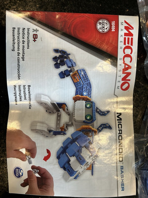 Meccano-Erector - Micronoid - Blue Basher, Programmable Robot Building Kit