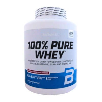 (29,91 EUR/kg) BioTech USA 100% Pure Whey 2270g Dose Eiweißpulver Protein