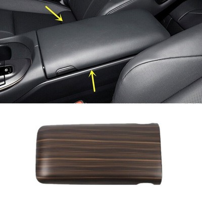 For Toyota Crown 2023-2026 Wood Grain Inner Storage Armrest Box Cover Cap Trim