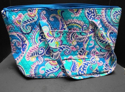 Vera Bradley Waikiki Paisley Turquoise Miller Travel Tote