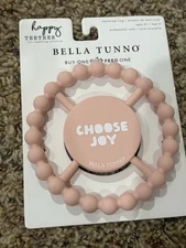 Bella Tunno Tots Silicone Teether Yellow, BPA-Free, Easy Grip NEW