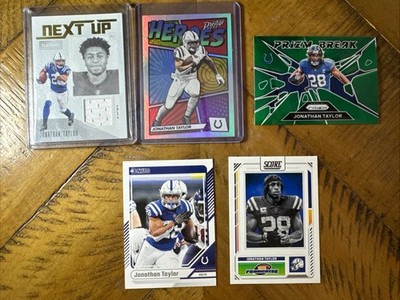 Jonathan Taylor (2022-25) Lot Of 5 Cards    (List Below)  MINT 