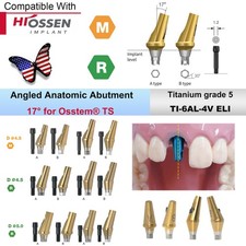 US 17° Dental Angled Anatomic Abutment Hex Compatible with Hiossen ET/Osstem TS