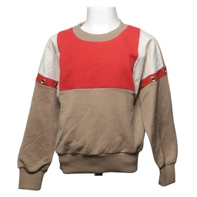 Vip Club, Sweatshirt, Größe: 128, Beige/Rot/Weiß, Baumwolle/Polyester #F9o