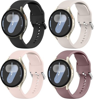 4 Pack Silicone Strap Compatible with Samsung Galaxy Watch 7 40mm 44mm