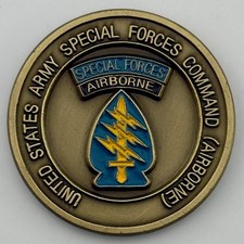 US Army Special Forces Command CSM Challenge Coin – Airborne SF SFG