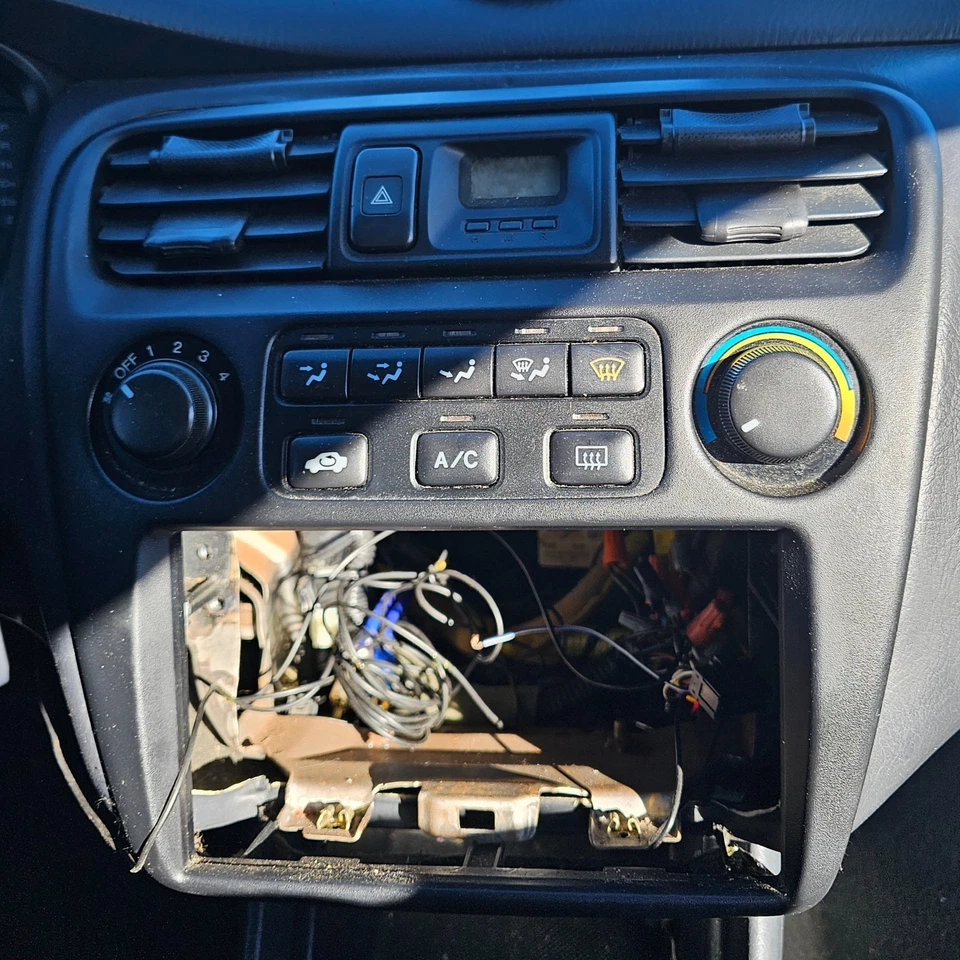 Honda Fit 2008-2009 control de clima OEM AC calefacción interruptor de temperatura panel bisel Foto 2 de 3