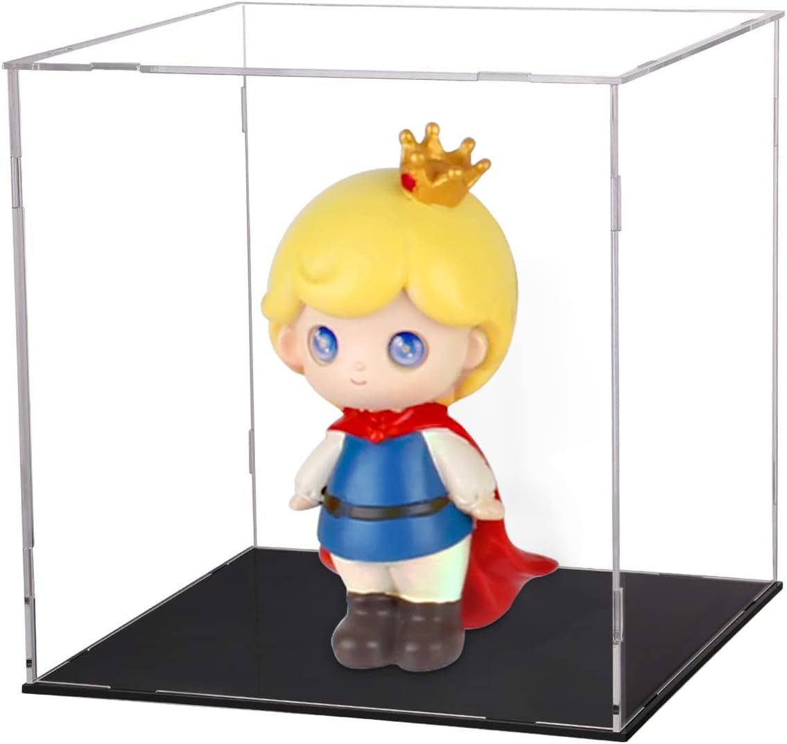 Display Case for Collectibles Assemble Clear Acrylic Box Alternative Glass Case 
