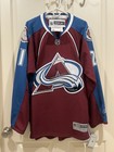 Colorado Avalanch Autographed/Signed Peter Forsberg Maroon Hockey Jersey Size XL — photo 1