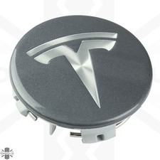 Gloss Light Grey Wheel Centre Cap for Tesla Model 3 Aero Genuine 1044232