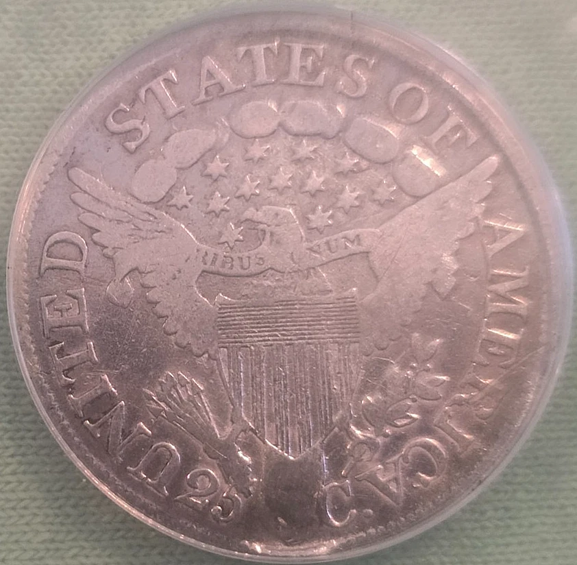 1806/5 B-1 Draped Bust Quarter 90% Silver ... see below - Image 4 of 4