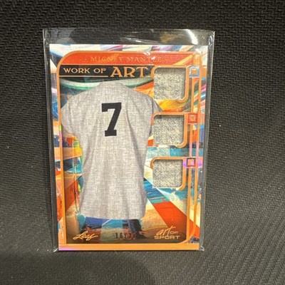 Mickey Mantle GAME USED JERSEY CARD #16/20 2023 LEAF ART OF SPORT NY YANKEES