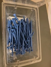 (70) 1/4" X 3-1/4" Phillips Flat Head Masonry Concrete Screw Tapcon Anchor