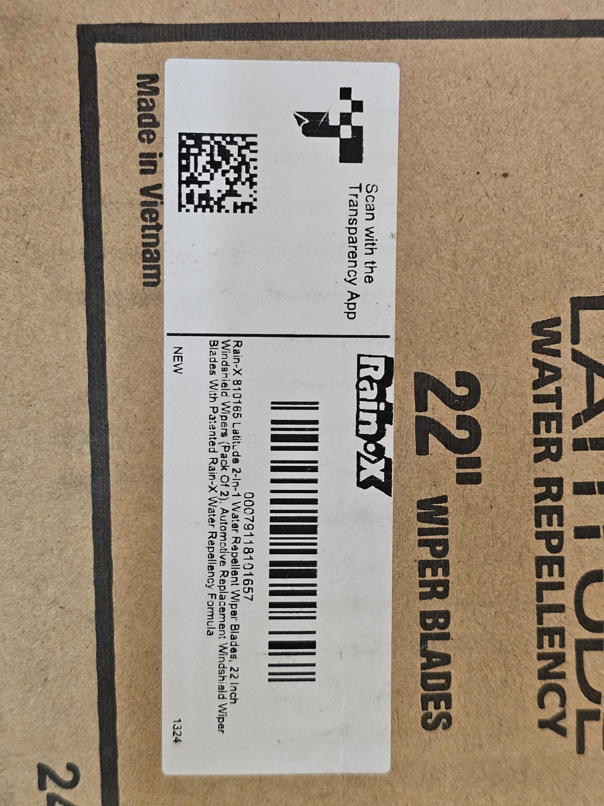 (QTY 2) Rain-X 5079279-2 Latitude 22-inch 2-IN-1 Water Repellency Wiper Blade