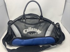 CALLAWAY GOLF LEATHER EMBROIDERED 19 TRAVEL DUFFLE BAG CARRY ON PRE-OWNED