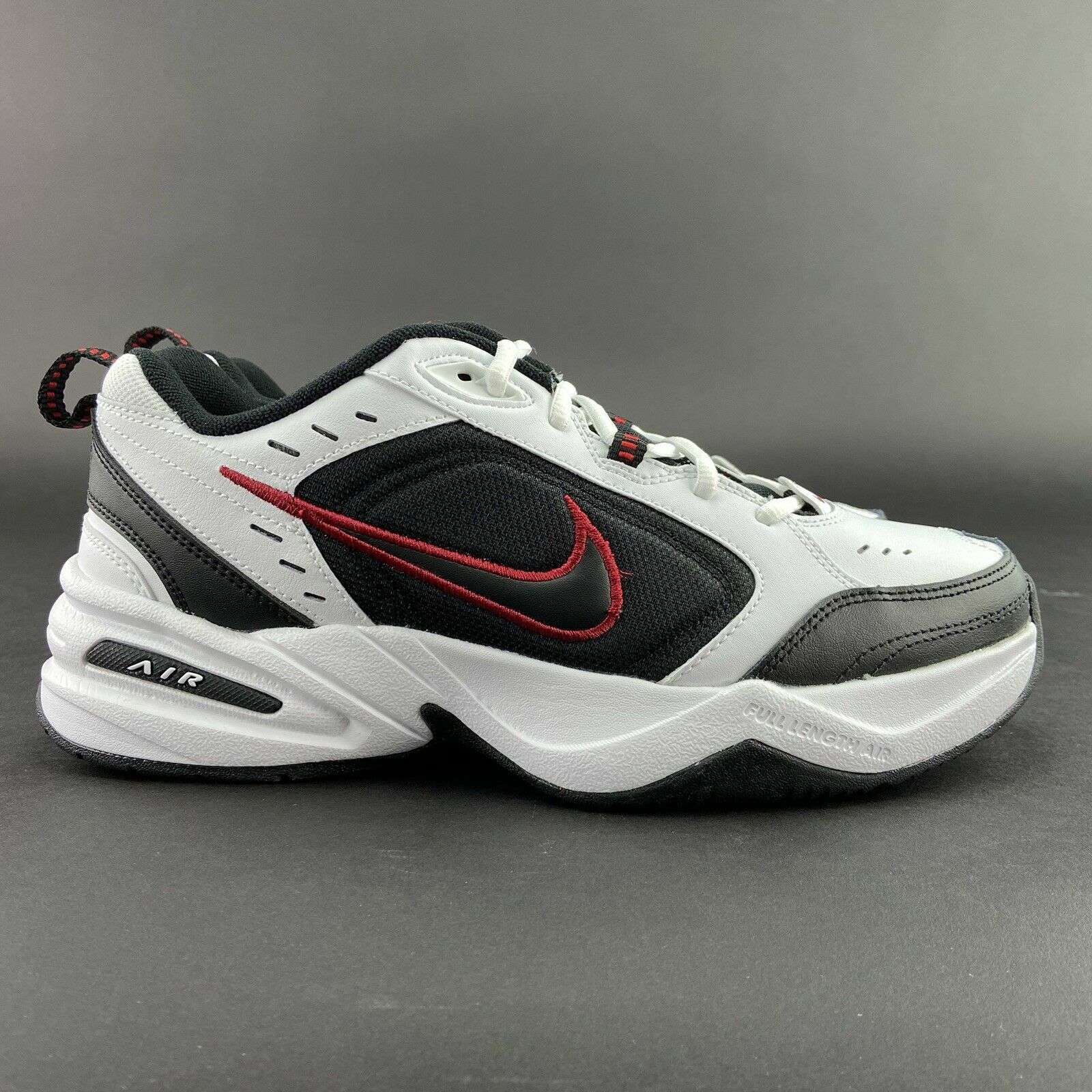 nike monarch black white red