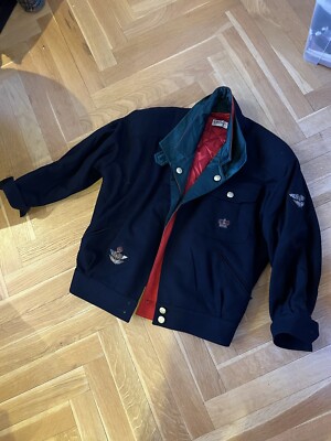 Vintage Crisca By Escada Bomber Jacket Made In Western Germany Jacket Navy 38 M