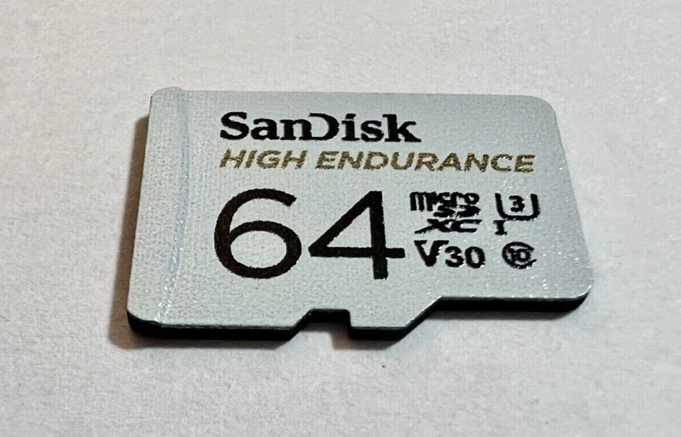 Tarjeta de memoria SanDisk 64 GB de alta resistencia Micro SD microSD SDXC auténtica chip OEM Foto 2 de 3