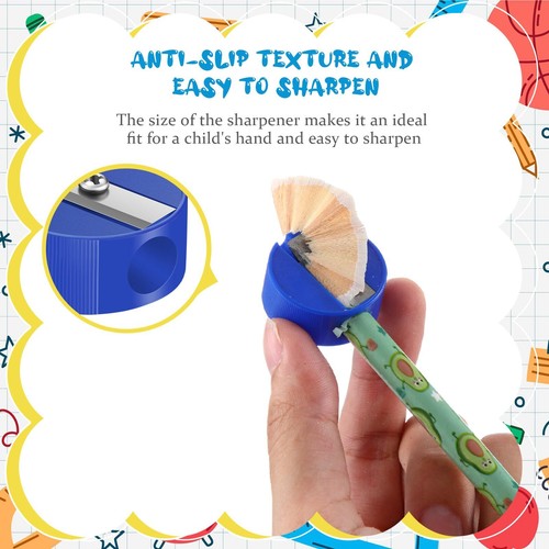 72 Pieces Pencil Sharpeners Bulk for Kids, Mini Plastic Handheld Sharpener, C... - Picture 3 of 7